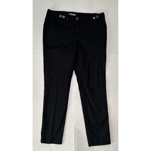 Burberry Brit Trousers Pants Women’s 8 Black Slacks Stretch Work Office Dress